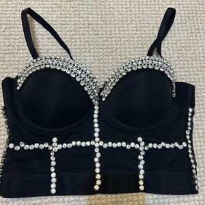 Women’s Rhinestsone Bustier Medium